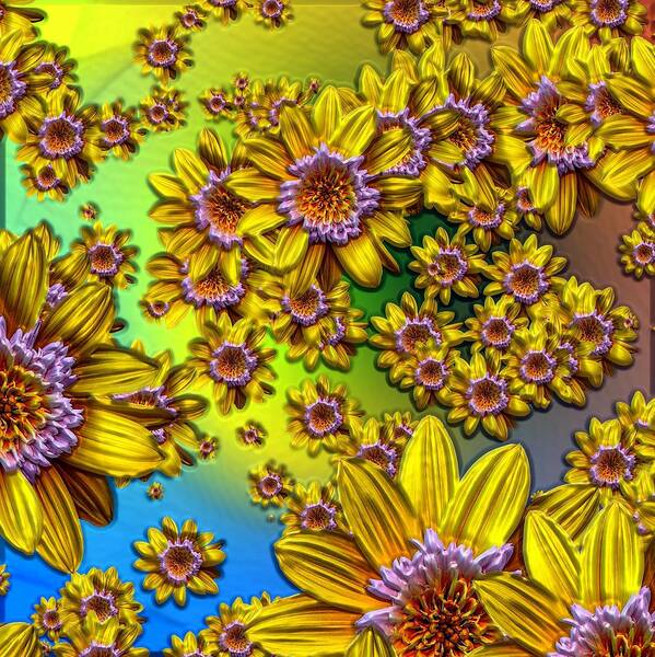 Daisies Art Print featuring the photograph Crazy Daisies by Nick Kloepping