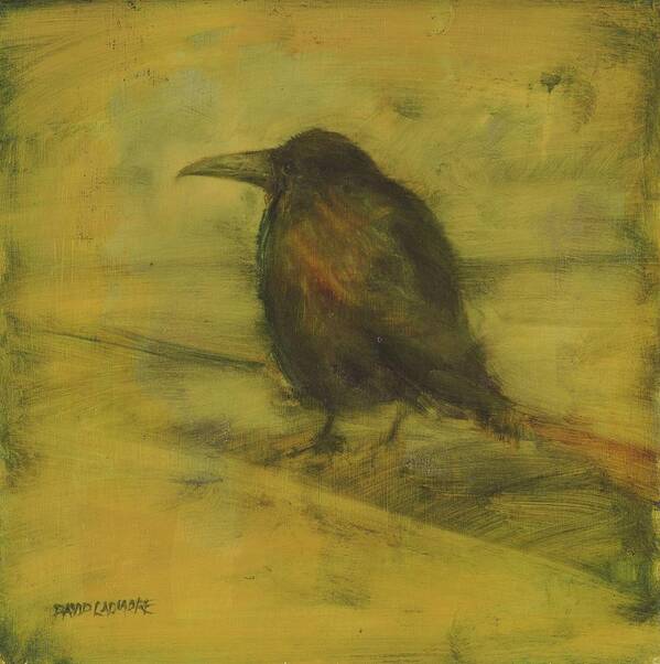 Bird Art Print featuring the painting Crow 27 by David Ladmore
