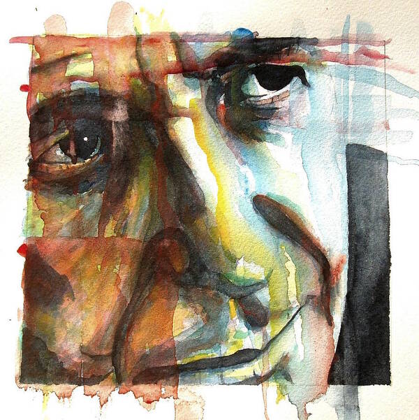 Leonard Cohen Art Print featuring the painting Dance Me To The End Of Love by Paul Lovering