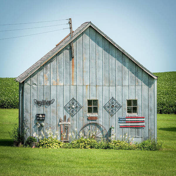 Barn Art Print featuring the photograph Decorated Barn by Paul Freidlund