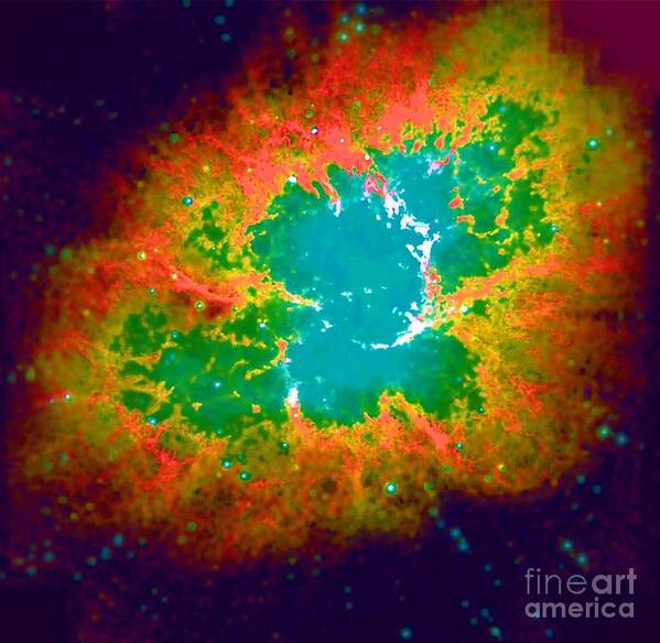Nebula Art Print featuring the painting Deep Space by Deborah Selib-Haig