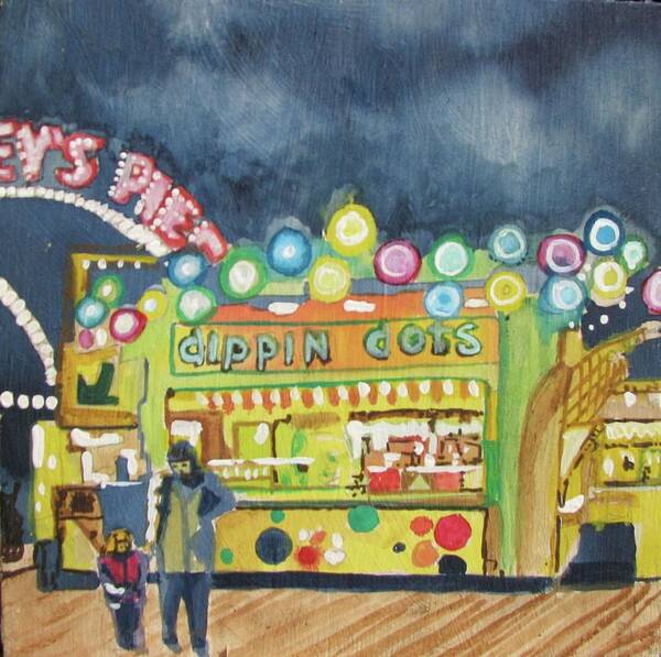 Amusements Art Print featuring the painting Dippin the Dots by Patricia Arroyo