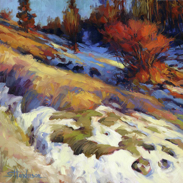 Landscape Art Print featuring the painting Emergence by Steve Henderson
