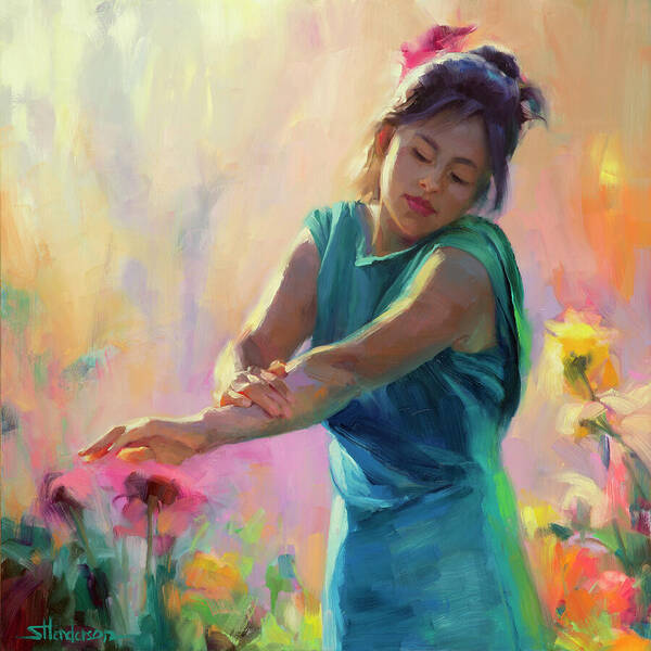 Spring Art Print featuring the painting Enchanted by Steve Henderson