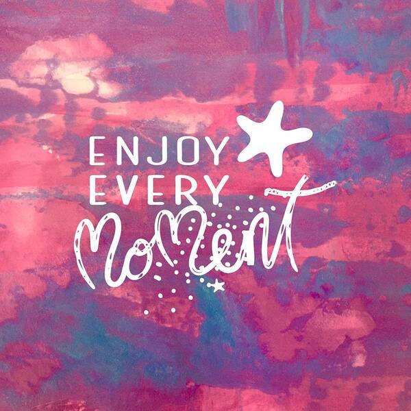 Art Art Print featuring the painting Enjoy every moment by Monica Martin