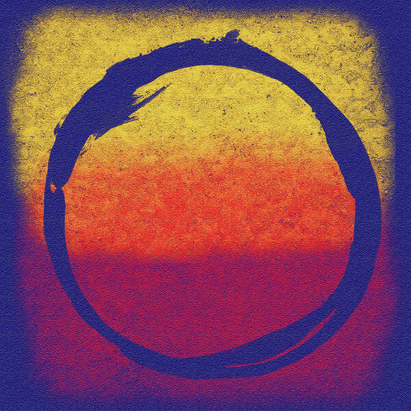 Enso Art Print featuring the painting Enso 6 by Julie Niemela
