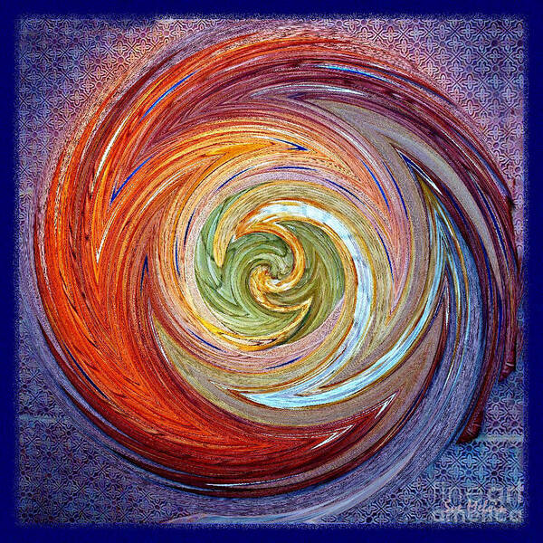 Abstract Art Print featuring the photograph Eye of the Storm by Sue Melvin