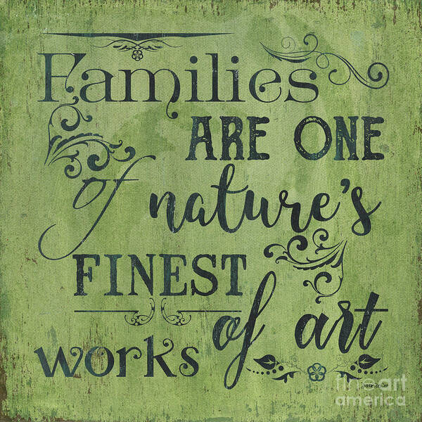 Family Art Print featuring the painting Families Are... by Debbie DeWitt