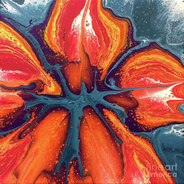 Abstract Art Print featuring the painting Fiori in Aria by Lon Chaffin