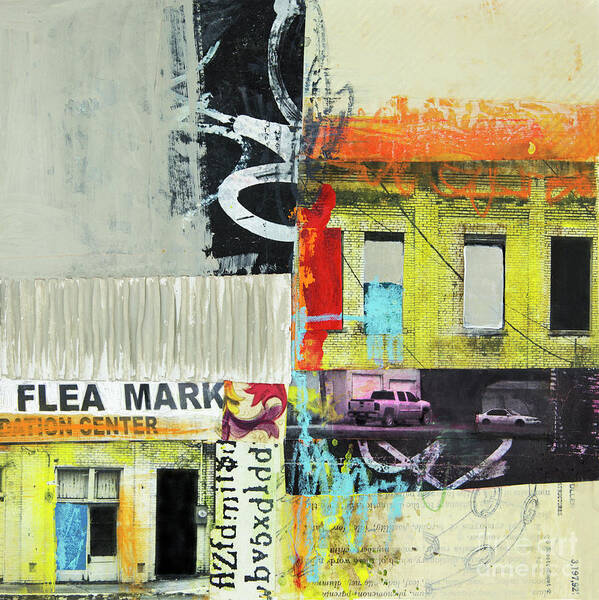 Flea Mark Art Print featuring the mixed media Flea Mark by Elena Nosyreva
