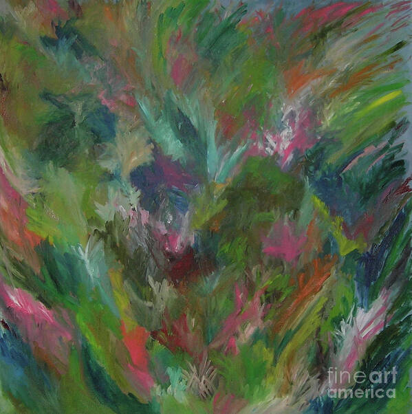 Floral Art Print featuring the painting Floral Abstraction by Cori Solomon