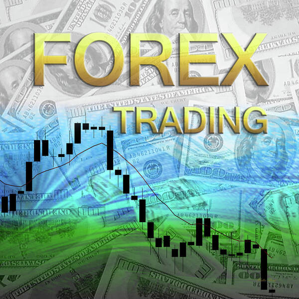 Forex Art Print featuring the digital art Forex Trading 1b by Walter Herrit