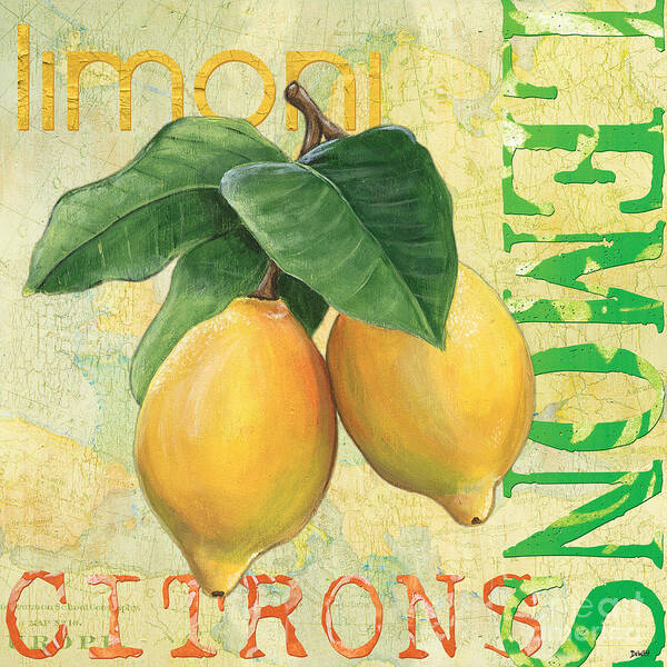 #faatoppicks Art Print featuring the painting Froyo Lemon by Debbie DeWitt