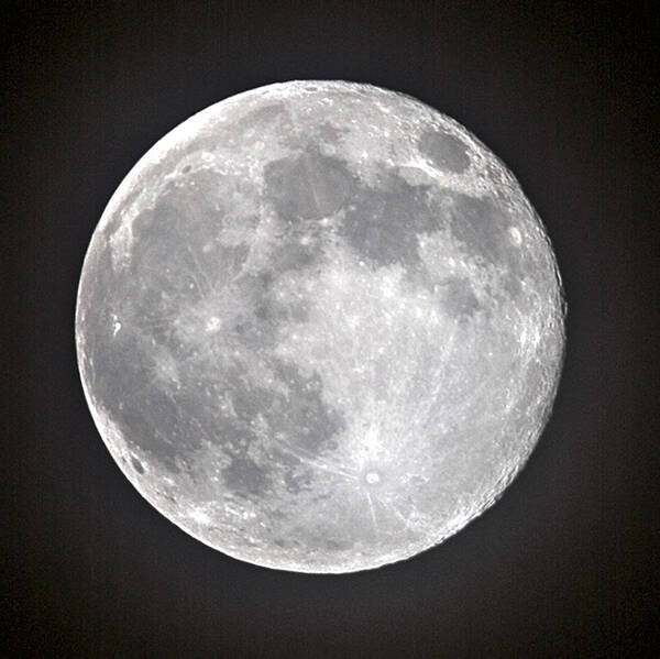 Moon Art Print featuring the photograph Full Moon by William Bitman