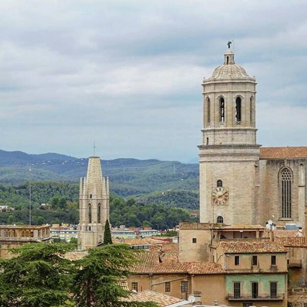  Art Print featuring the photograph Girona Is Surrounded By Green Hills And by Jessica - Corners Of The World