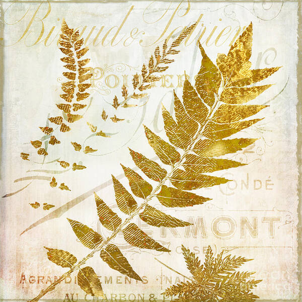 Ferns Art Print featuring the painting Golda I by Mindy Sommers