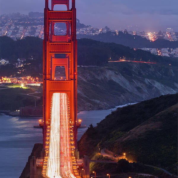 Golden Gate Bridge Art Print featuring the photograph Golden Gate Bridge by Alexis Birkill