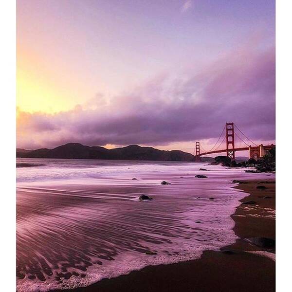 King_roberto Art Print featuring the photograph Golden Gate Sunset 👌🏼#king_roberto by ROB King