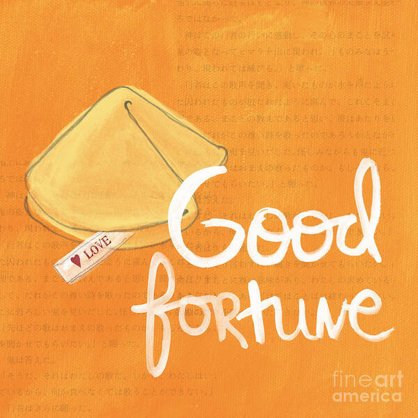 Fortune Art Print featuring the mixed media Good Fortune by Linda Woods
