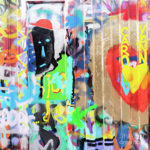 Graffiti Art Print featuring the photograph Graffiti 5 by Delphimages Photo Creations