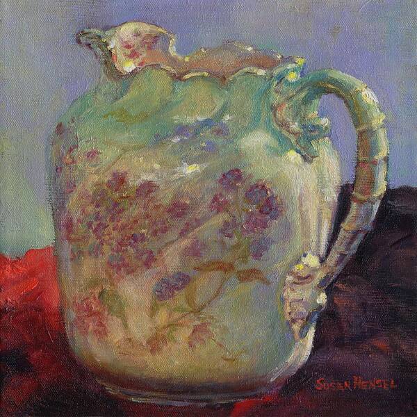 Still Life Art Print featuring the painting Grandma's Pitcher by Susan Hensel