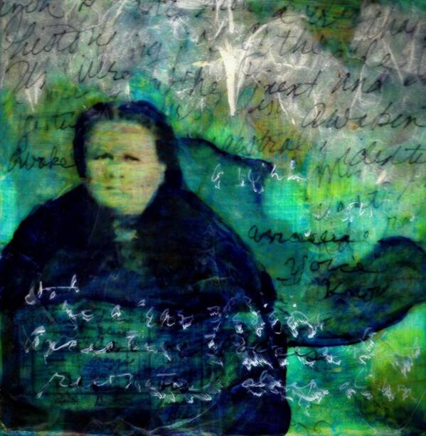 Family Art Print featuring the mixed media Grandmother Maggie-Study by Cora Marshall