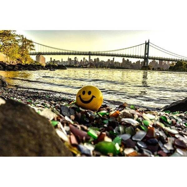 Bridge Art Print featuring the photograph Happy Ball...#nyc#skyline #astoriapark by Micha Dziekonski