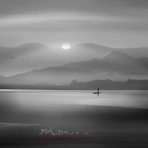 Bw Art Print featuring the photograph Hard Work..
hv A Great Day Everyone by Idrus Ids