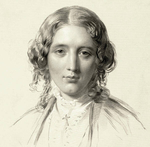 Harriet Beecher Stowe Art Print featuring the painting Harriet Beecher Stowe by Francis Holl