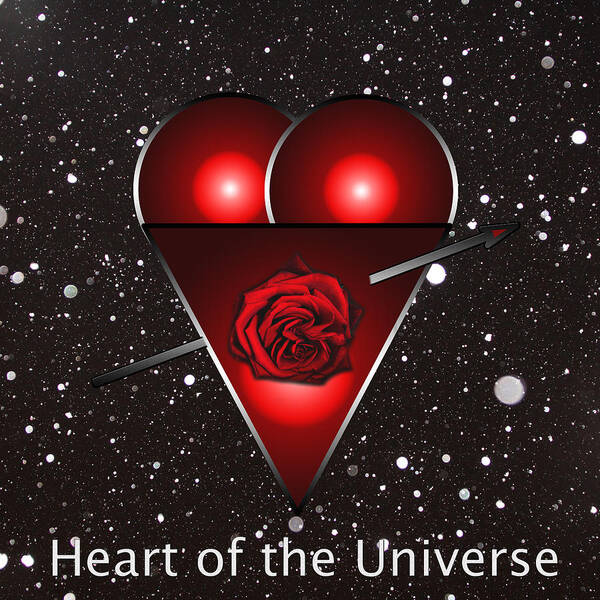 Heart Art Print featuring the photograph Heart of the Universe by Tom Conway