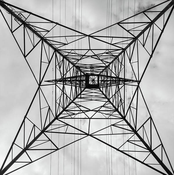 Geometry And Symmetry Art Print featuring the photograph High Voltage Power by Nick Mares