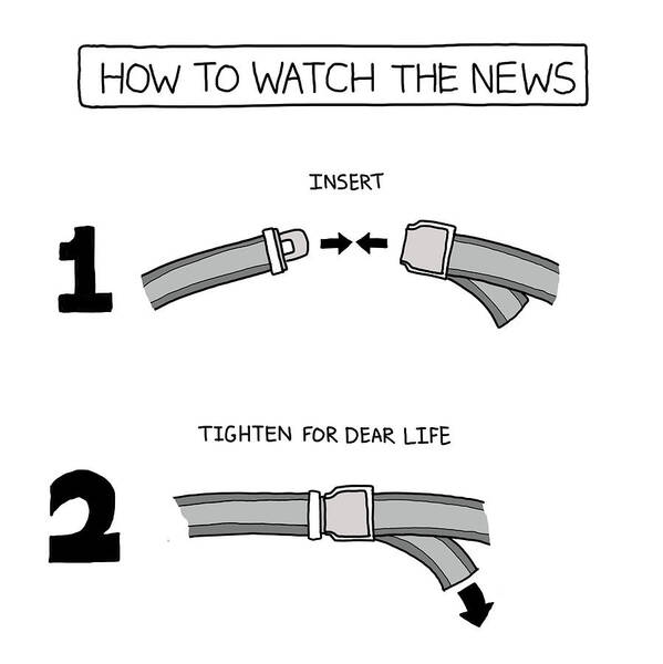 How To Watch The News Art Print featuring the photograph How To Watch The News by Avi Steinberg