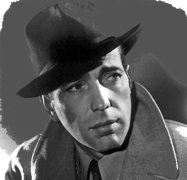Humphrey Bogart Publicity Portrait Casablabca 1942-2016 Art Print featuring the photograph Humphrey Bogart publicity portrait Casablabca 1942-2016 by David Lee Guss