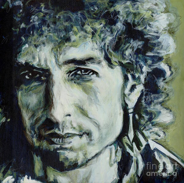 Bob Dylan Art Print featuring the painting I Could Hold You For A Million Years. Bob Dylan by Tanya Filichkin