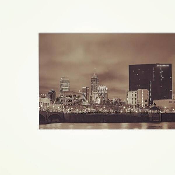 Naptown Art Print featuring the photograph #indiana #indy #indianapolis #nap Town by David Haskett II