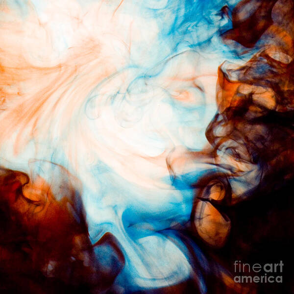 Ink Art Print featuring the photograph Ink Swirls 001 by Clayton Bastiani