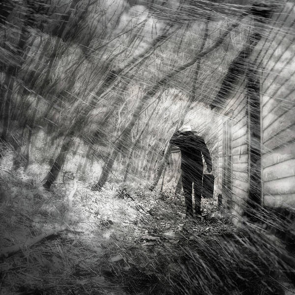 People Art Print featuring the photograph Into the Storm by Gray Artus
