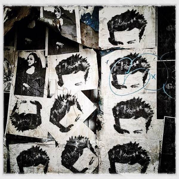 Wheatpaste Art Print featuring the photograph James Dean by Natasha Marco