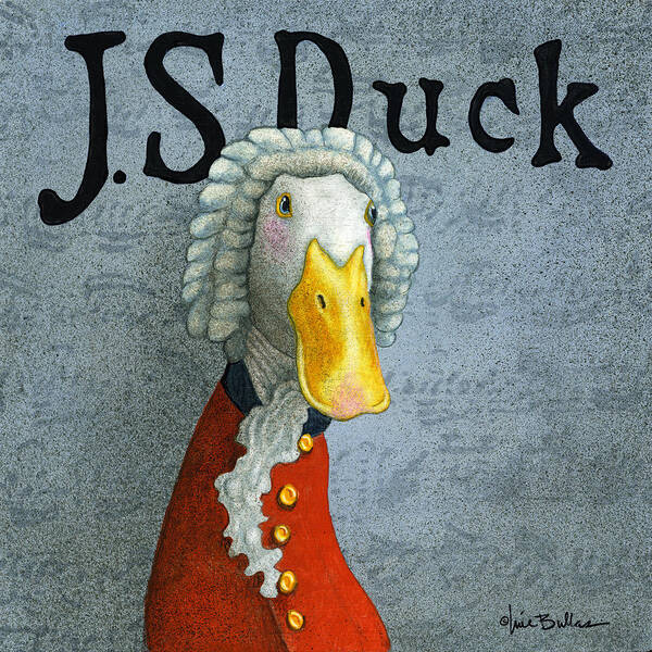 Will Bullas Art Print featuring the painting J.S. Duck by Will Bullas