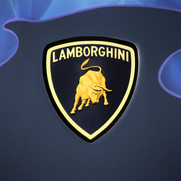 Lamborghini Emblem Art Print featuring the photograph Lamborghini Emblem by Mike McGlothlen