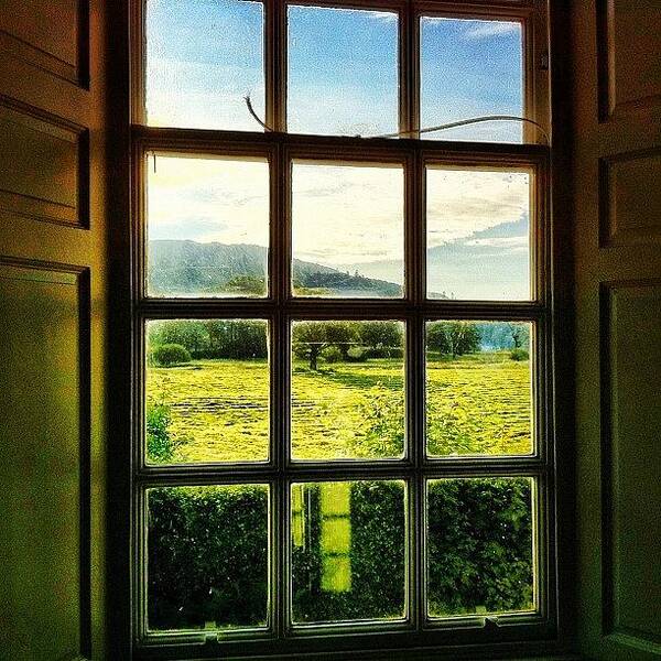 Beautiful Art Print featuring the photograph #landscape #window #beautiful #trees by Samuel Gunnell