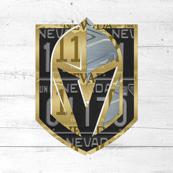 Las Vegas Golden Knights Hockey License Plate Art T-Shirt