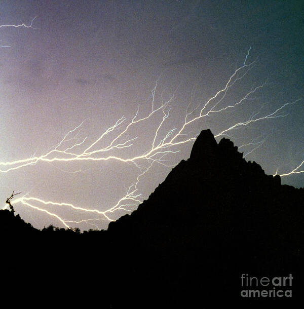 Lightning Art Print featuring the photograph Lightning Branch by James BO Insogna