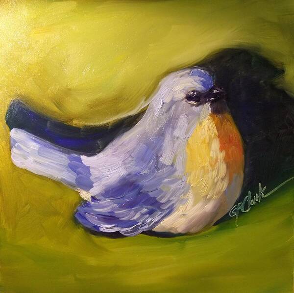 Bird Art Print featuring the painting Little Birdie Told Me by Donna Pierce-Clark