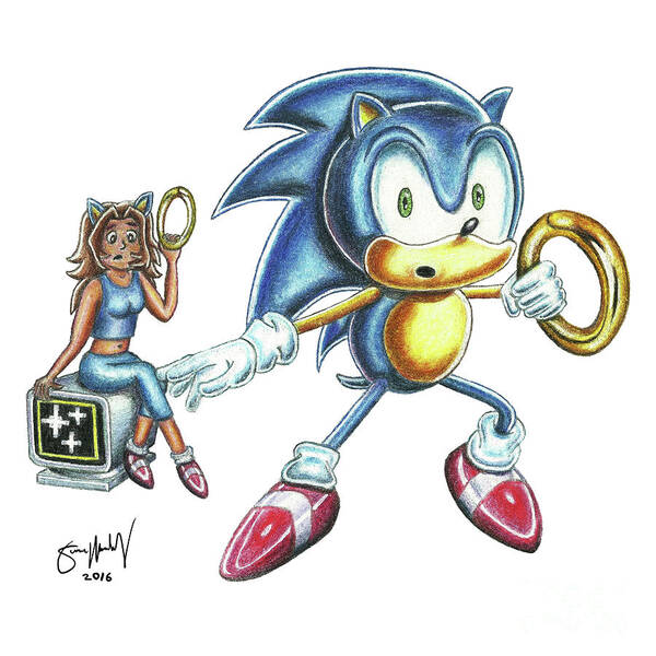 Lizzy and Sonic Art Print by Simon Moulding - Fine Art America