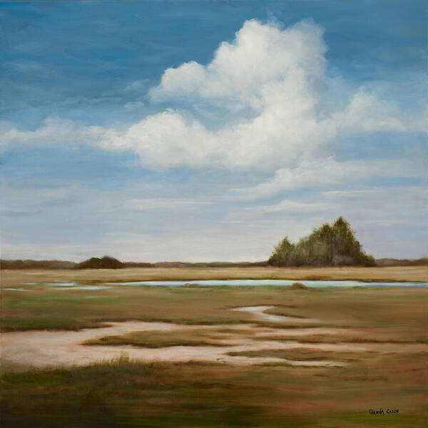 Low Tide Art Print featuring the painting Low Tide by Glenda Cason