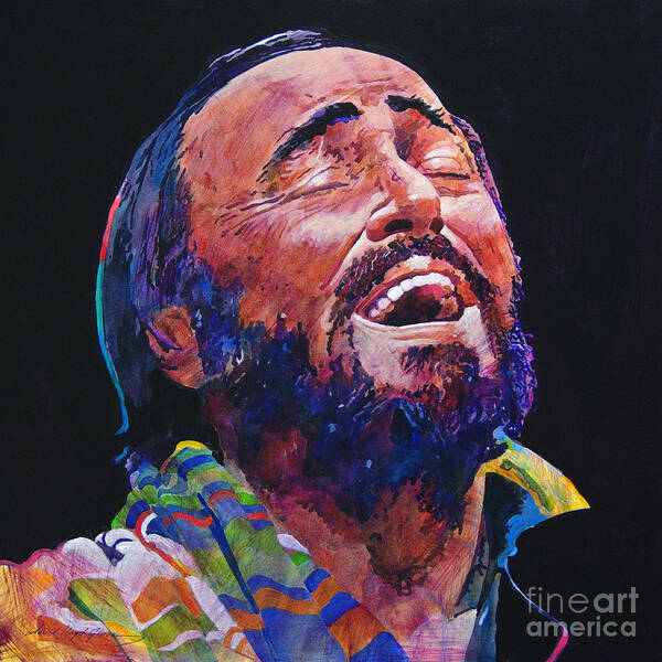 Opera Art Print featuring the painting Luciano Pavarotti by David Lloyd Glover