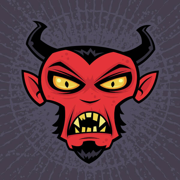 Demon Art Print featuring the digital art Mad Devil by John Schwegel