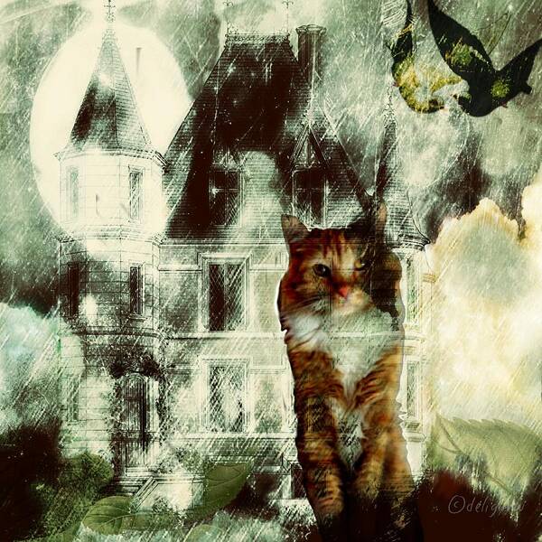Animals Art Print featuring the digital art Man of the House by Delight Worthyn