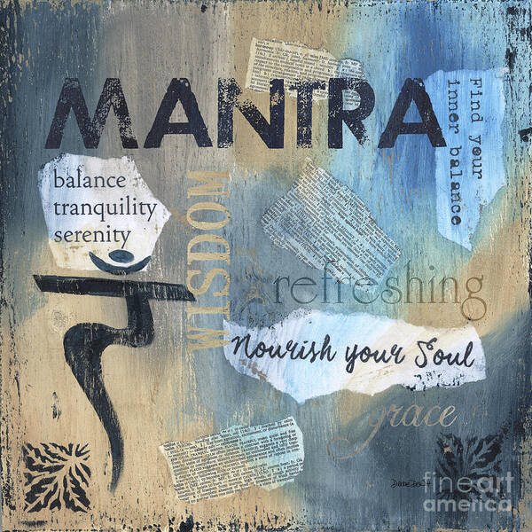 Mantra Art Print featuring the painting Mantra by Debbie DeWitt